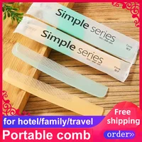 Free Shipping Summer Trip Transparent Color Hotel Travel Family Guests Independent Packing Disposable Portable Combs 1