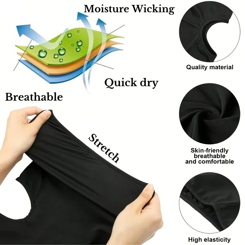 3 Pieces Quick-dry Balaclava Sports Full Face Mask Soft