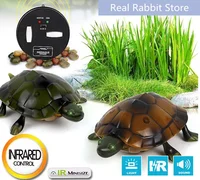 [Funny] Trick electronic pet RC simulation sound & light Tortoise robot model prank toy remote control smart animal kids gift 1