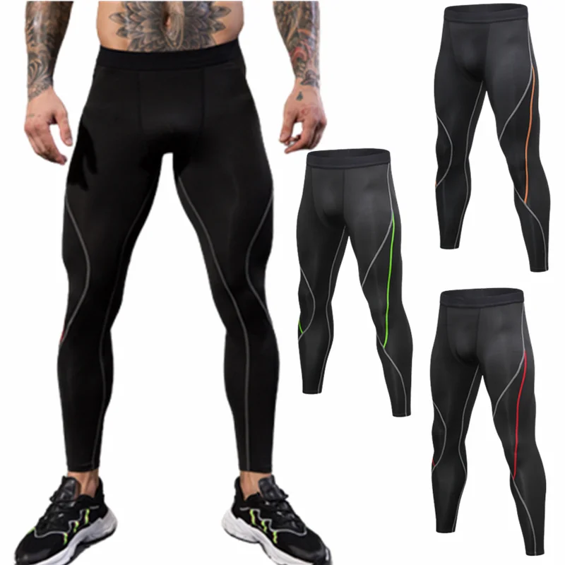 

Men Fitness Sport Trousers Basketball Long Pants Running Workout Training Yoga Exercise Outdoor Cycling Leggings Quick Dry