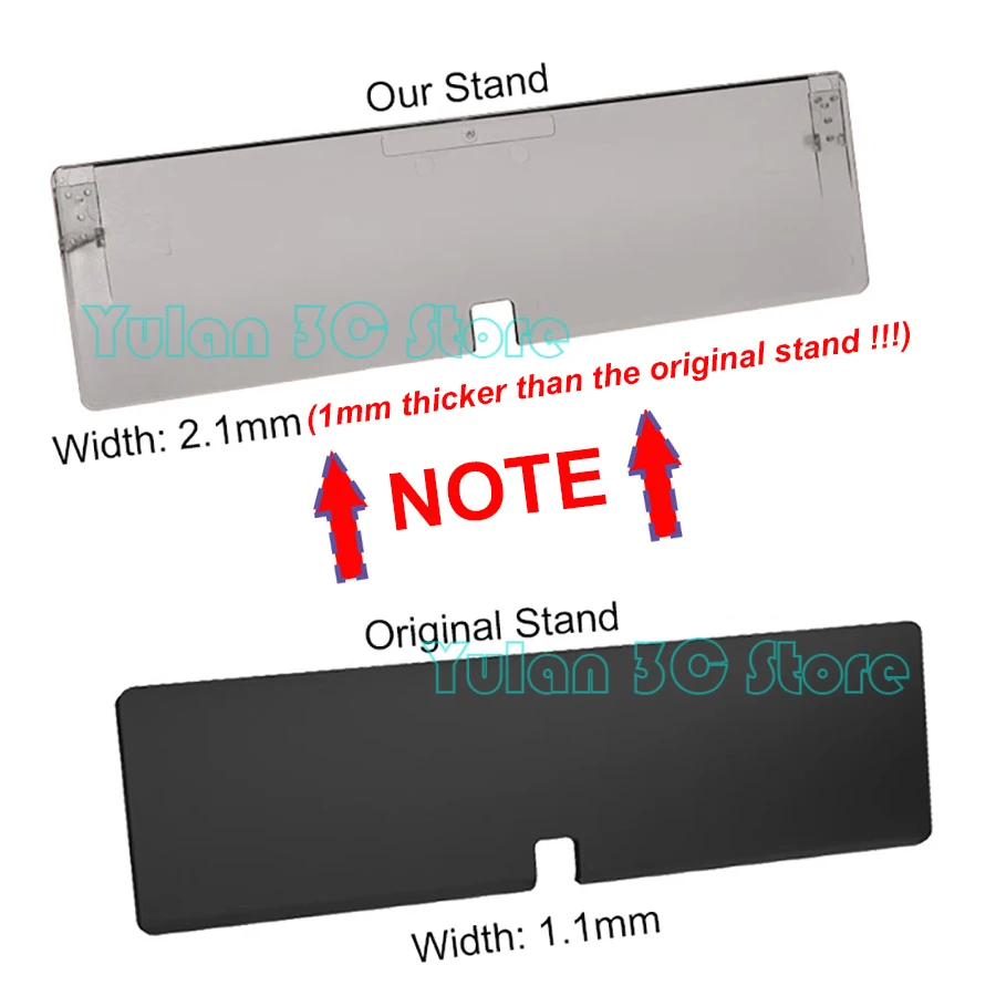 Transparent Replacement Housing Shell Case with Kickstand