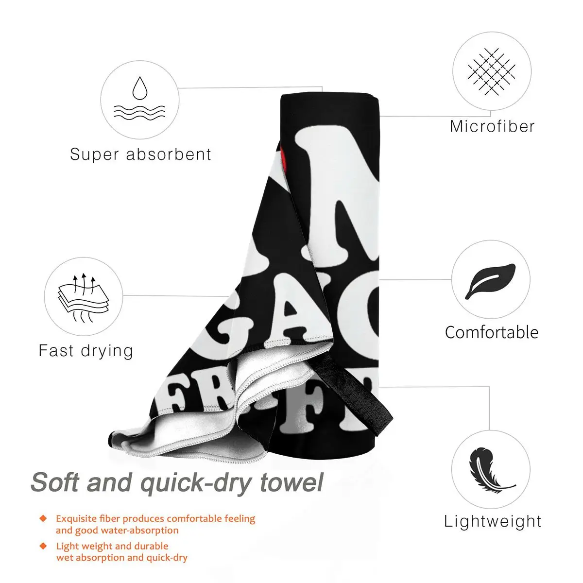 I Love My Hot Cougar Girlfriend Beach Towel Soft Microfiber Quick Dry Absorbent Quick Towels For Pool 4