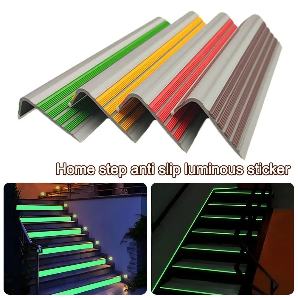 NEW PVC Staircases Anti Slip Strips Reflective Self Adhesive Stair Treads Waterproof 100cm Steps Safety Tape Kindergarten