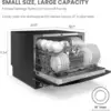 Countertop Dishwasher,Energy Star Portable,6 Place Settings & 8 Washing Programs,Speed,Baby-Care,ECO& Glass,Dorm,RV& Apartment 2