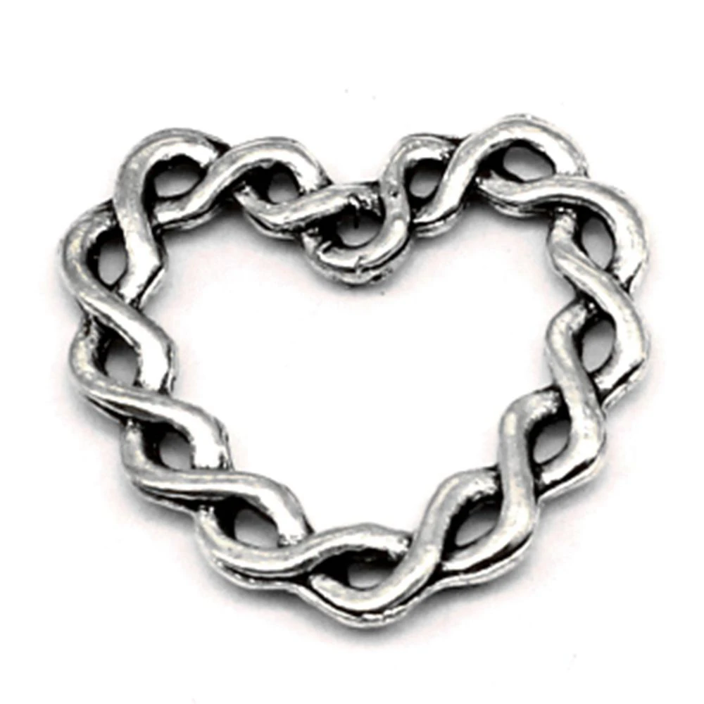 

30pcs Hand Made Jewelry Accessories Parts Peach Heart Charms Pendant 19x20mm