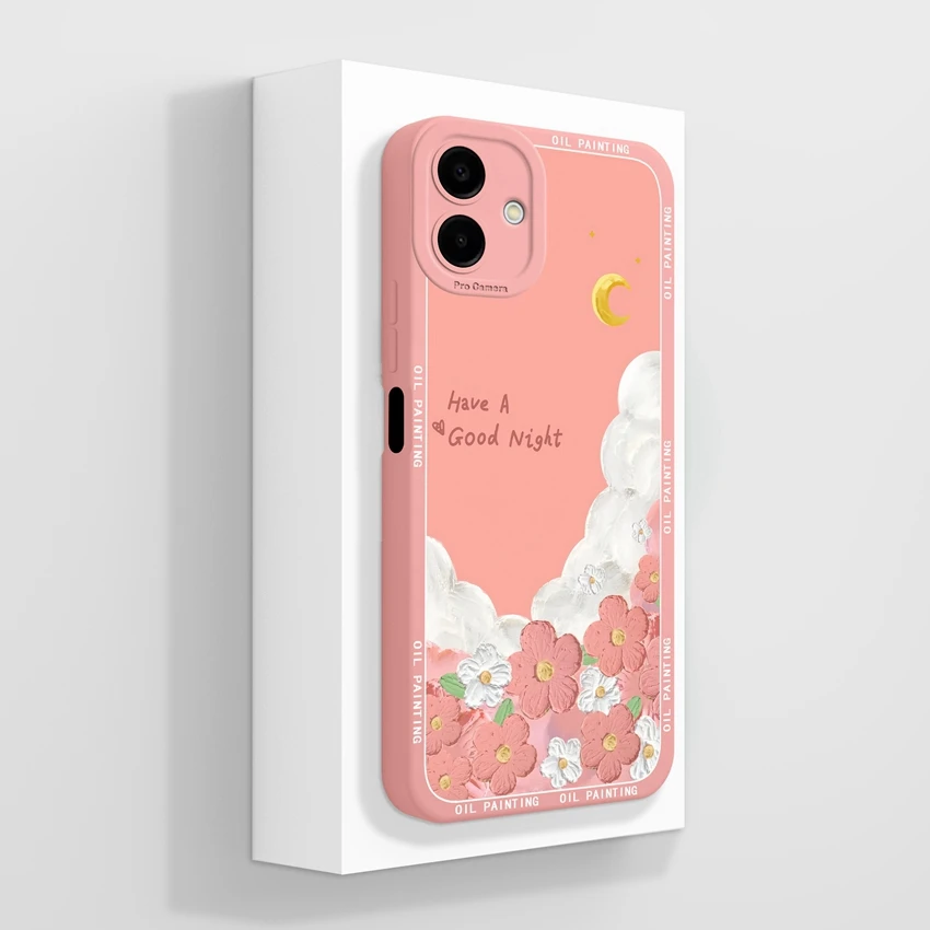 Pretty Flower Lemon Pattern Fashion Silicone Phone Case
