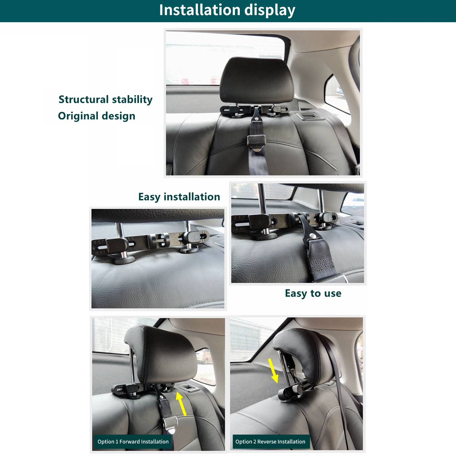 Asiento infantil Universal para coche, reposacabezas con pestillo ISOFIX,  Soporte de interfaz para coche, cinturones de