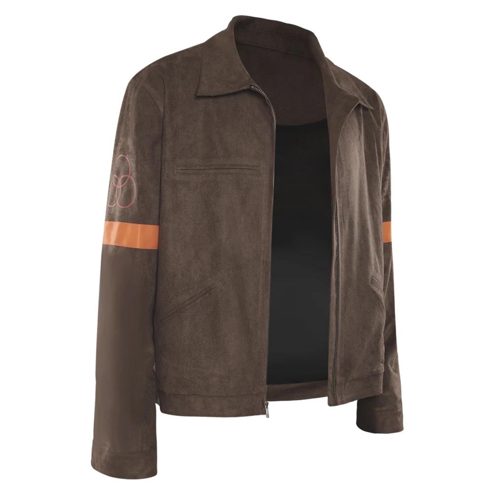 The Walking Cos Dead Rick Grimes chaqueta de cuero PU para hombres