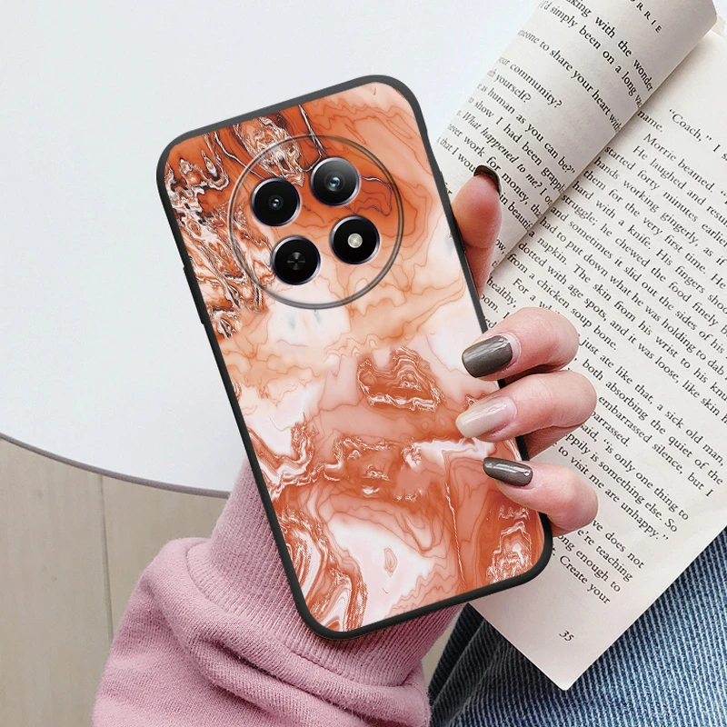 Luxury Marble Art Soft TPU Protective Back Cover - Shockproof Fashion Case