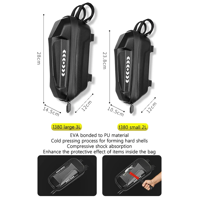 Compact Waterproof EVA Hard Shell Folding Bike Bag with Large Capacity