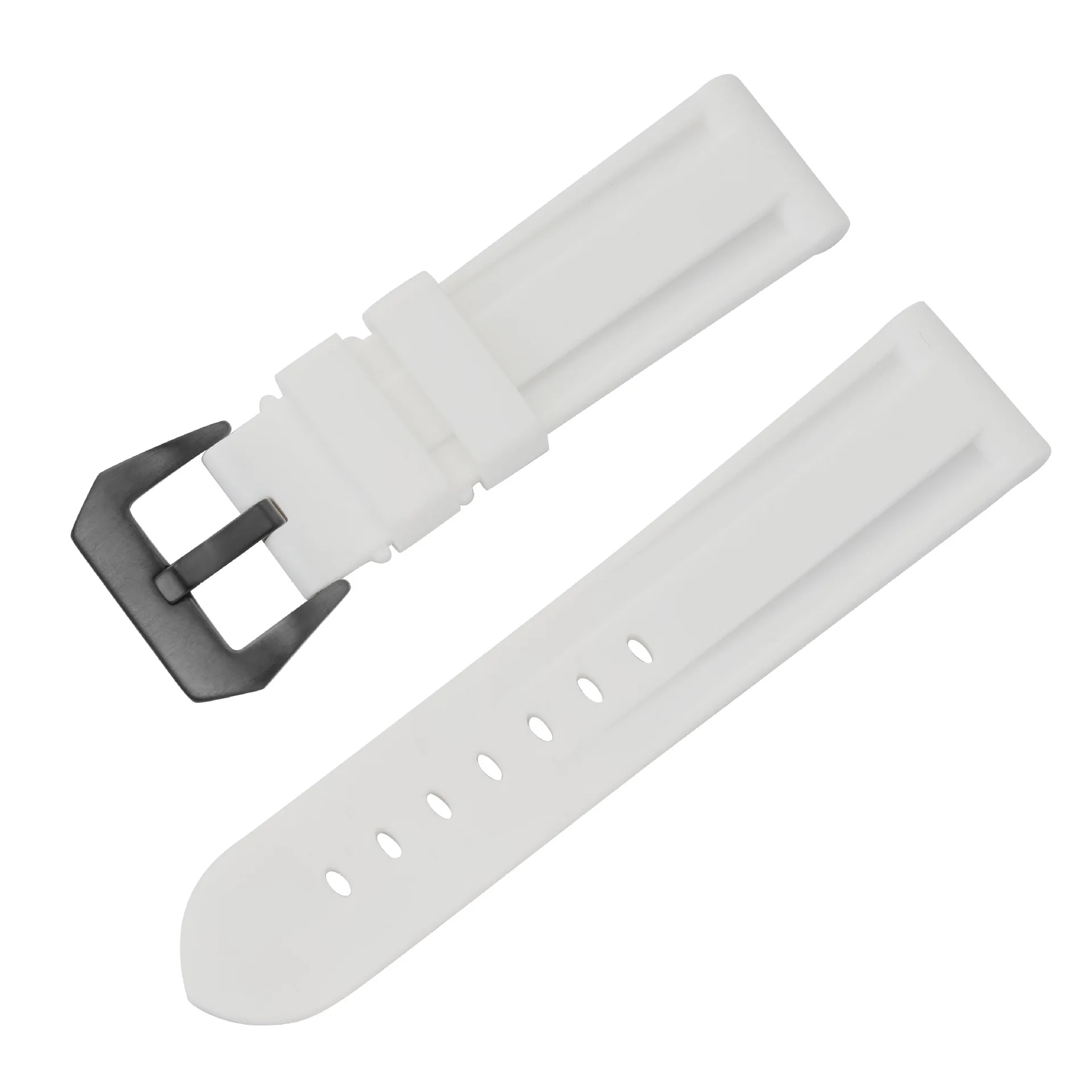 Silicone Rubber Waterproof Sport Watch Band Replacement