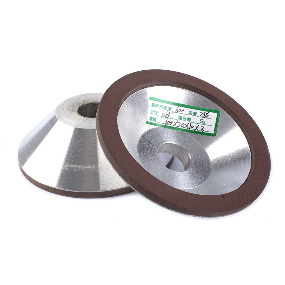 75/100/125/150mm Diamond Grinding Wheel Cup Dremel Sharpening Tungsten Milling Cutter Sharpener Grinder 150/240/320/400/600 Grit grinding wheel