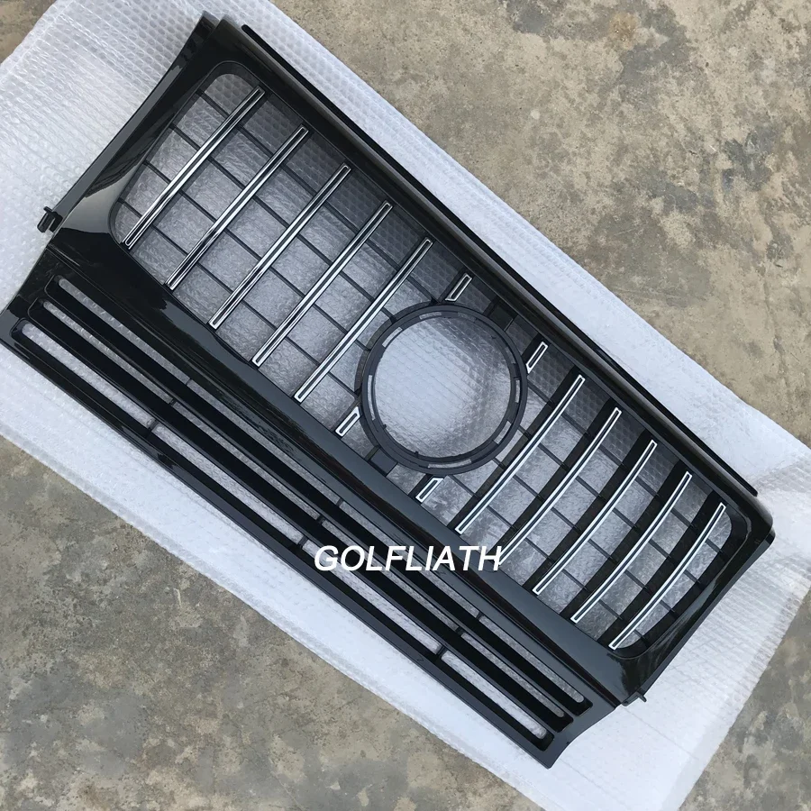 메르세데스 벤츠 G 클래스 W463 G500 G550 G63 G65 1990-2018 튜닝 액세서리용 GT R 스타일 프론트 인렛 그릴 범퍼 그릴