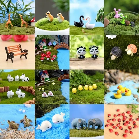 

Miniature Giraffe Deer Lovely Animals For Garden Home Decoration Little Mini Toys DIY Accessories Bonsai Figures 1/2Pcs Portal