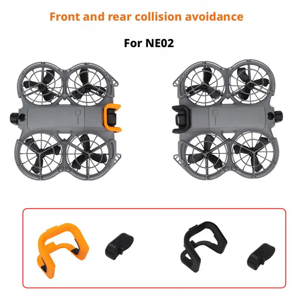 Protège-hélices pour DJI Neo 2 - Anti-collision Drone Accessoire Noir/Orange