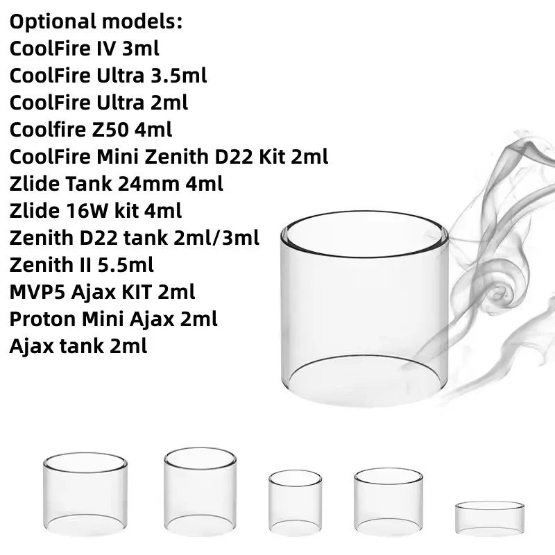Tubo Centrifugo Yuhetec Per Innokin Coolfire Iv / Coolfire Ultra /Coolfire Z50 /Zlide Tank /Zlide 16W Kit /Zenith Ii /Ajax Tank