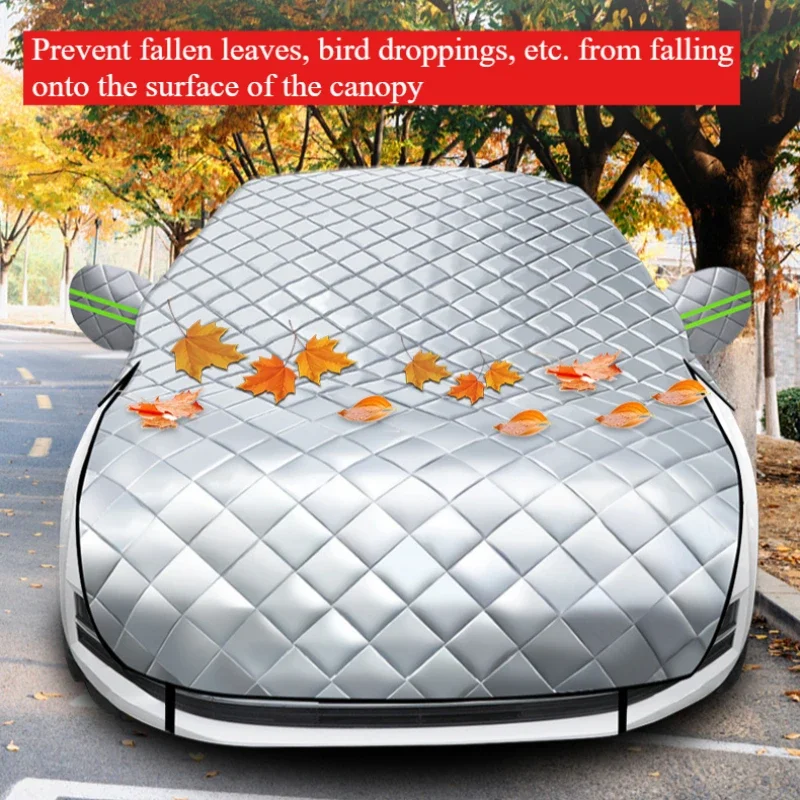 Copertura per auto a 5 strati Tenda da sole per neve grandine dalla polvere protettiva Protezione esterna impermeabile Proteggi coperture protettive per esterni anti UV - immagine 3