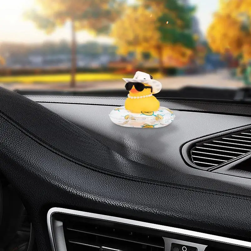 Multiple Colors Ducks Toy Car Ornaments Cool Duck Car Dashboard Decorations  Duck Cake Toppers Animal Doll for Home Decoration - AliExpress