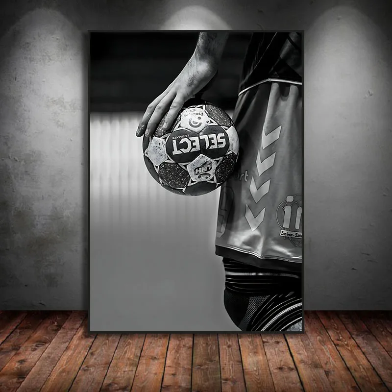 

Vintage Sport Handball Canvas Painting Ball Posters Prints Wall Art Picture for Living Room Home Boy Bedroom Decor Mural Cuadros