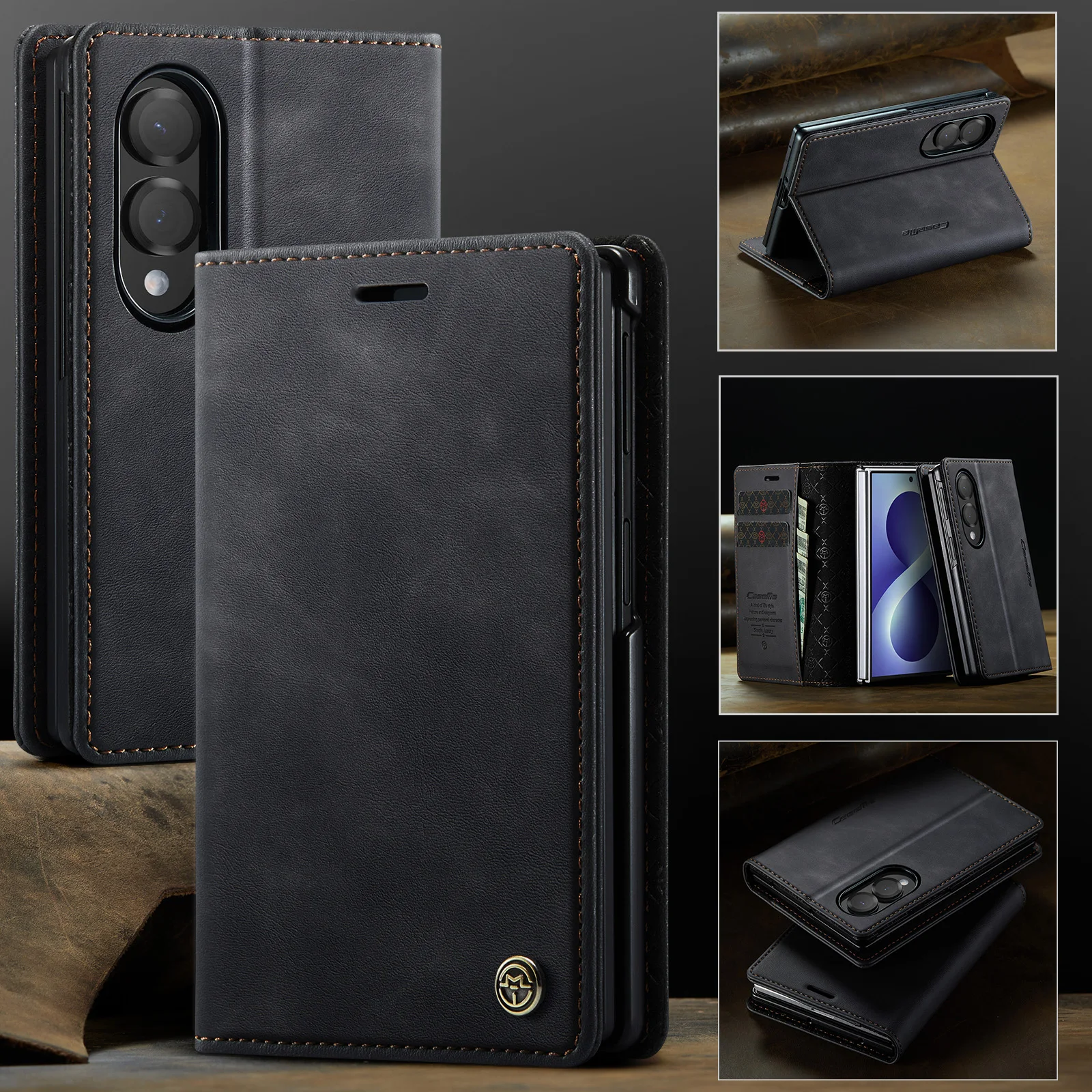 Elegant Flip Leather Wallet Phone Case