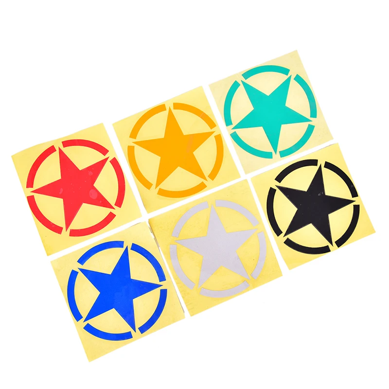 Motorcycle Sticker Decals G056 10x10cm Reflective Stars Motorcycle Safety Stickers Bike Helmet DIY Sticker Motorcycle GP ATV Fans Cars Sticker Decals