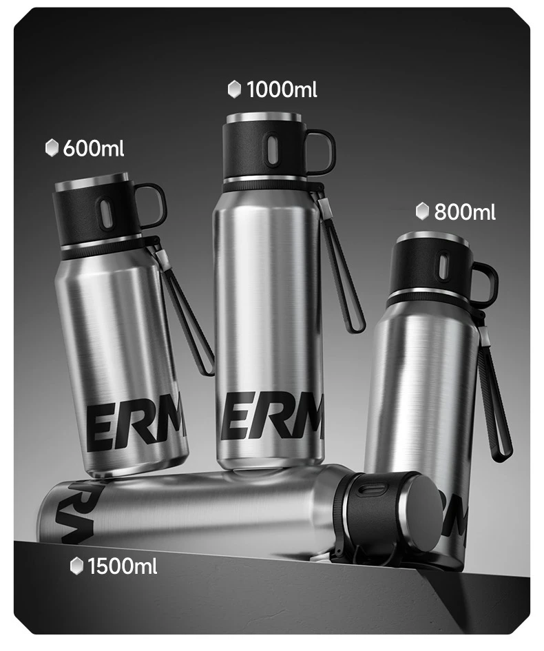Double Wall Vacuum Insulated Thermos Bottle Stainless Steel Flask Portable Travel Mug With Lid Outdoor Hiking Gym Daily Use