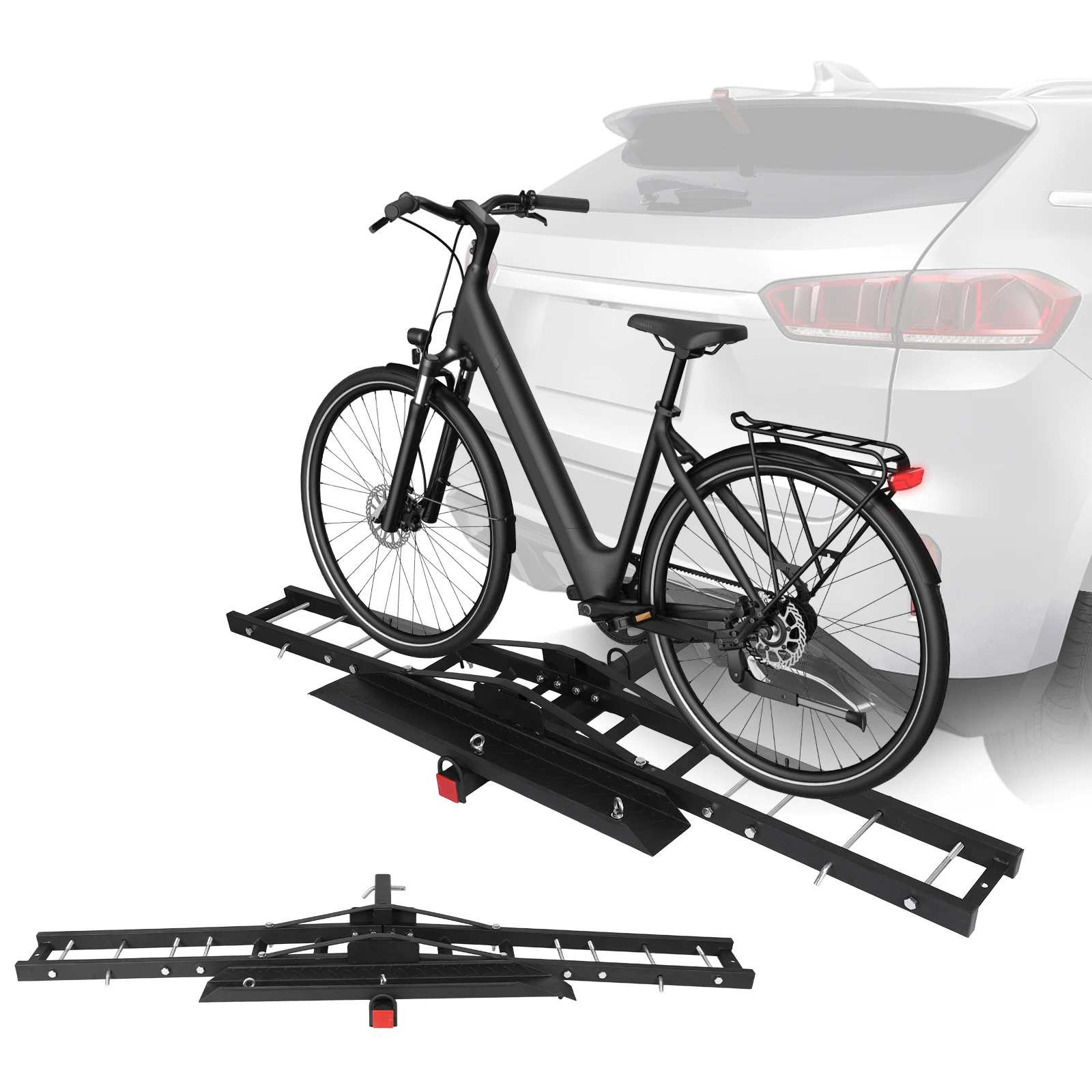 Steel Motorcycle Hitch Carrier Foldable Universal Rack