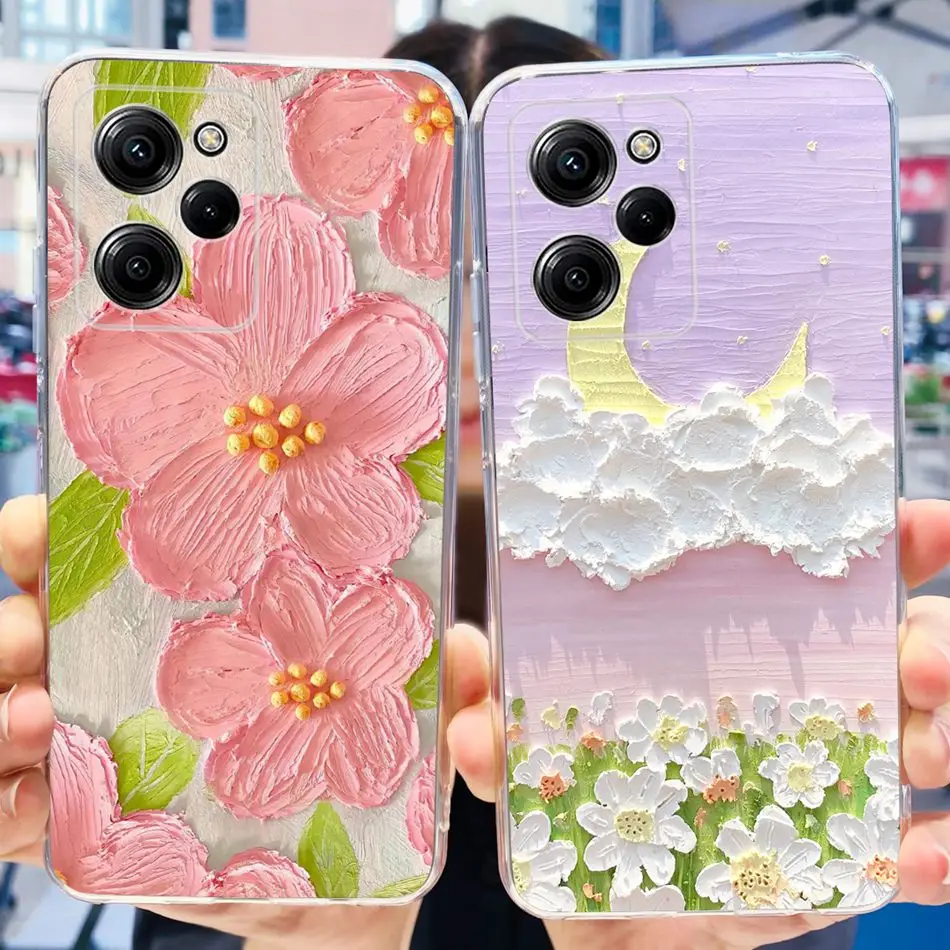 Elegant Printed Soft Silicone TPU Phone Case - Compatible with Poco X5 Series