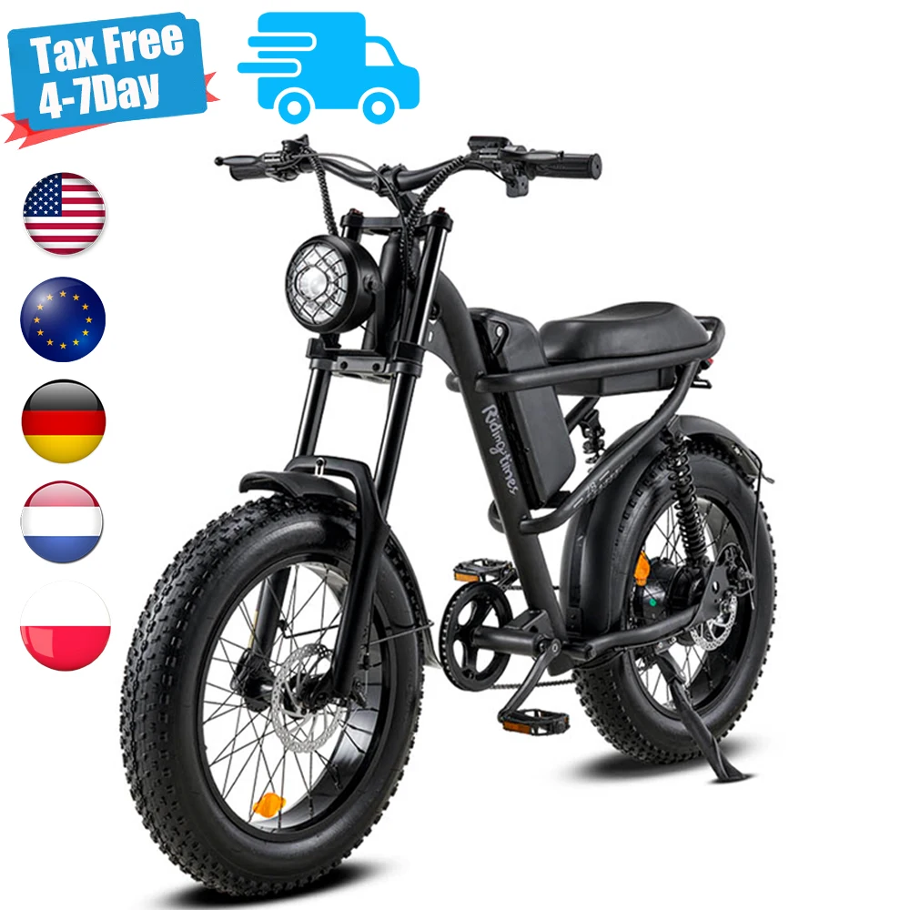 

EU US DE POL NL stock Riding'times Z8 500w electric bike fat tire bicycle snow beach e-bike all terrain offroad ebike bicycle