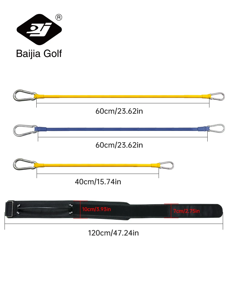 BAIJIA Golf Swing Training Aid Arm Waist Band Posture Correction Practicing Guide Belt for Golf Beginner Correcting Tools 6