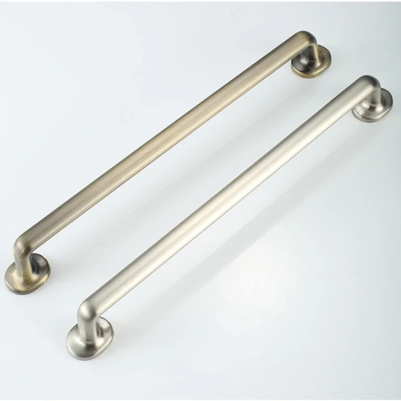 European Zinc Alloy Copper Brushed Cabinet Knobs and Handles Kitchen Cupboard Wardrobe Door Pulls Furniture Hardware