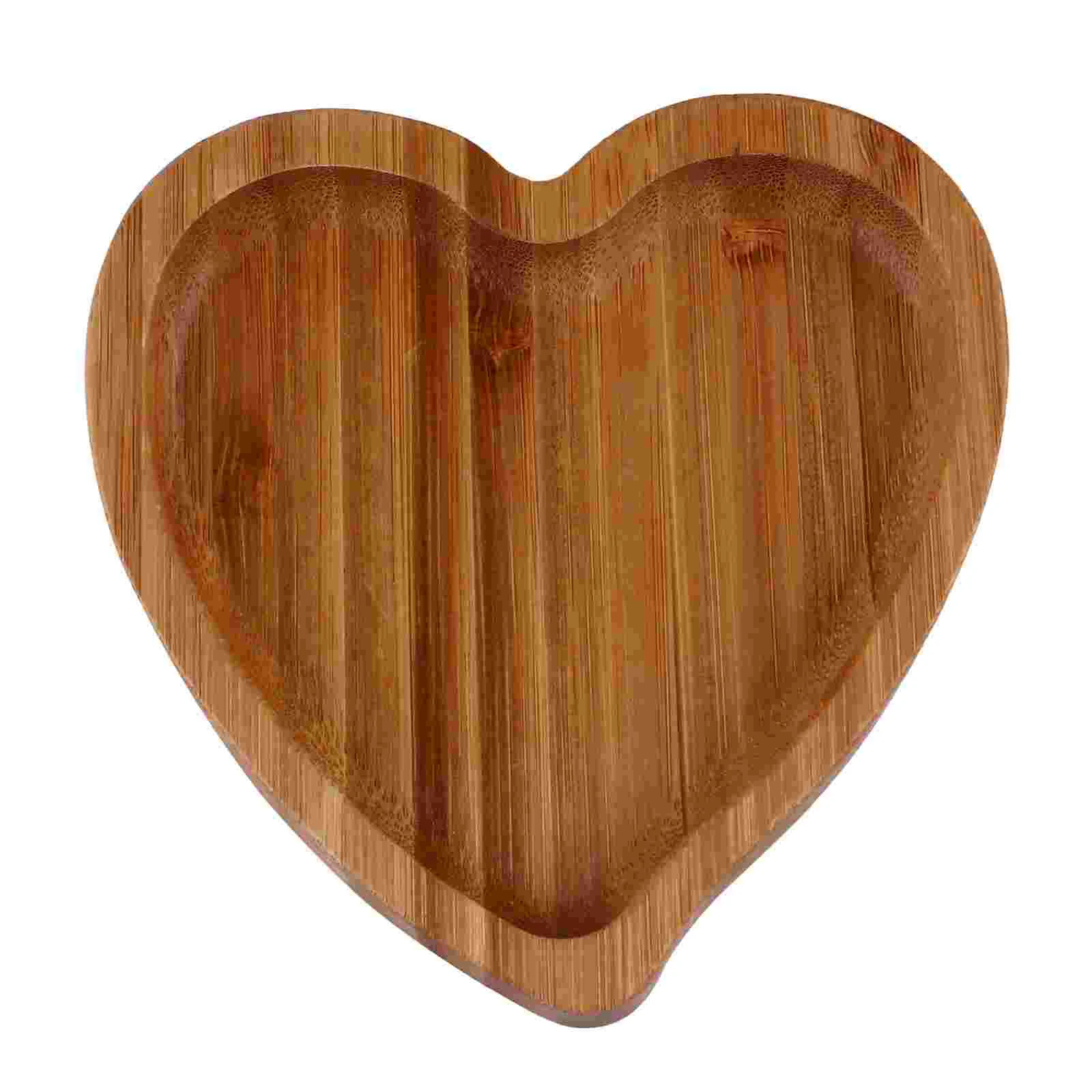 

Decorative wooden jewelry tray Wood Tray Heart Shaped Wooden Serving Tray Service Platter Dish Jewelry Trinket Table heart
