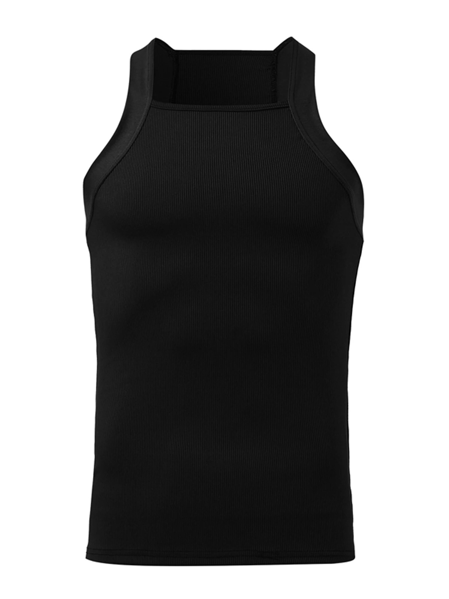 Men s Fitted Tank Top Undershirts Casual Sleeveless Lightweight Muscle Shirts Summer Knit Loose Tank Tops