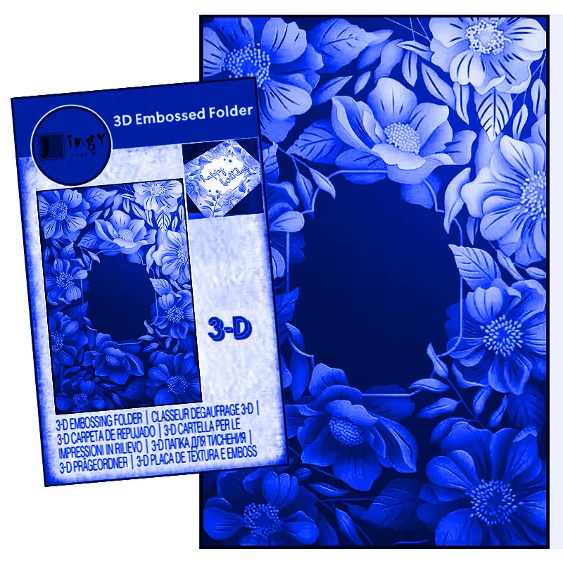Matrices De Découpe Fleur 3D Pour Scrapbooking & Cartes | Acier Carbone | Environ 12x8cm | Outil DIY Gaufrage