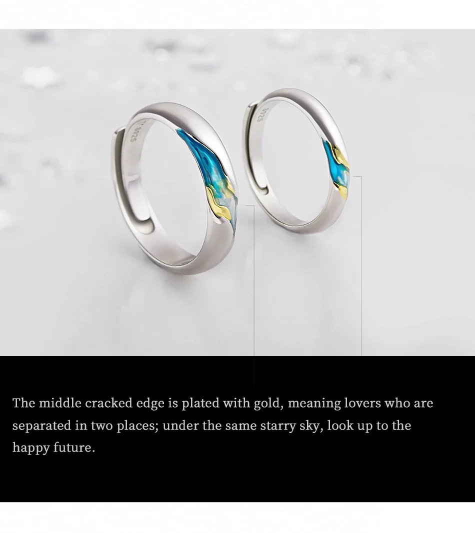 Ocean Current Sterling Silver Couple Rings 11 Ocean Current Sterling Silver Couple Rings S44b82e3309694619ab41a7fb23fd9841e