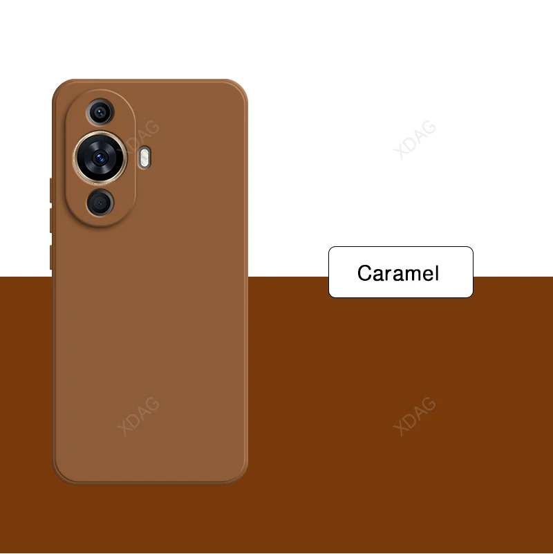 Premium Liquid Silicone Shockproof Phone Case Cover with Soft Flocking Interior - Solid Color