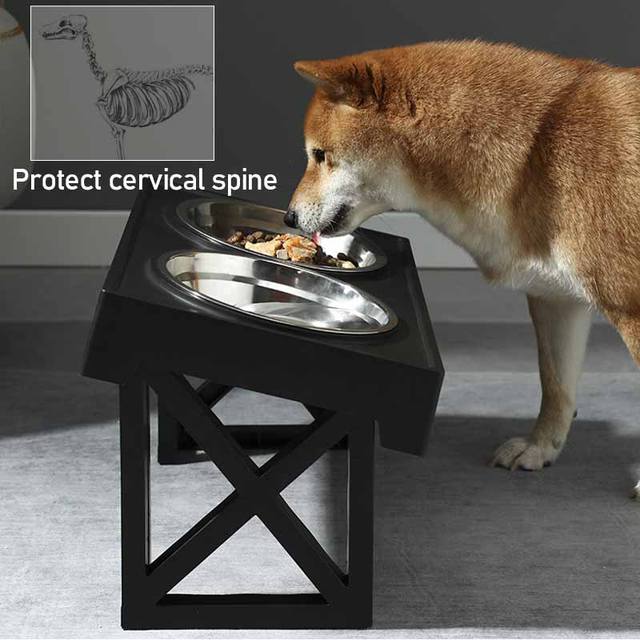 TABLE STAND DOG FEEDING PROTECT DOG CERVICAL SPINE