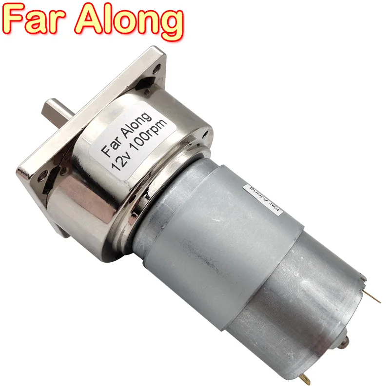2pcs mini DC geared motor 5-12V worm brush gear motor Slow Speed 19-46RPM+Rocker 