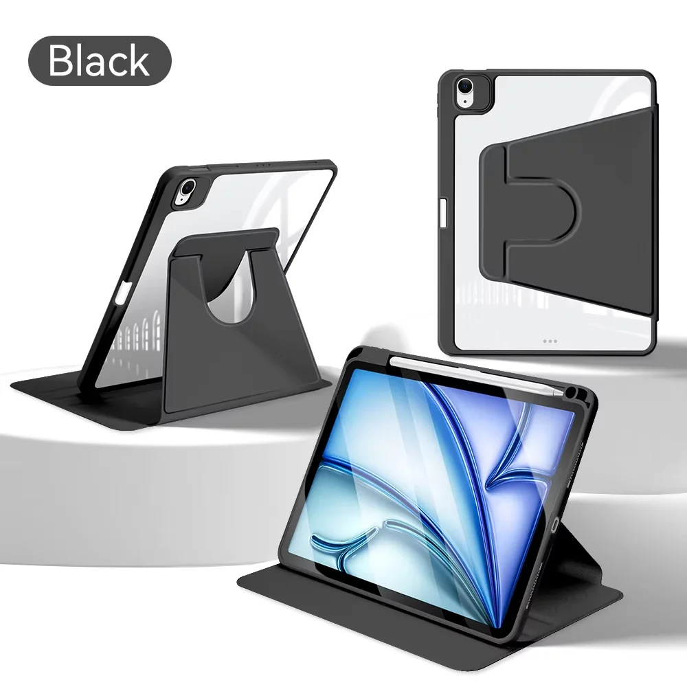 360° Rotating iPad Case with Pencil Holder
