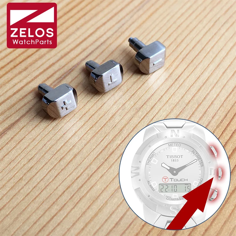 Guarda Plus Sign Minus Sign T Sign Pusher Per Ts Tissot T-Touch Collection T33 Watch Push Button