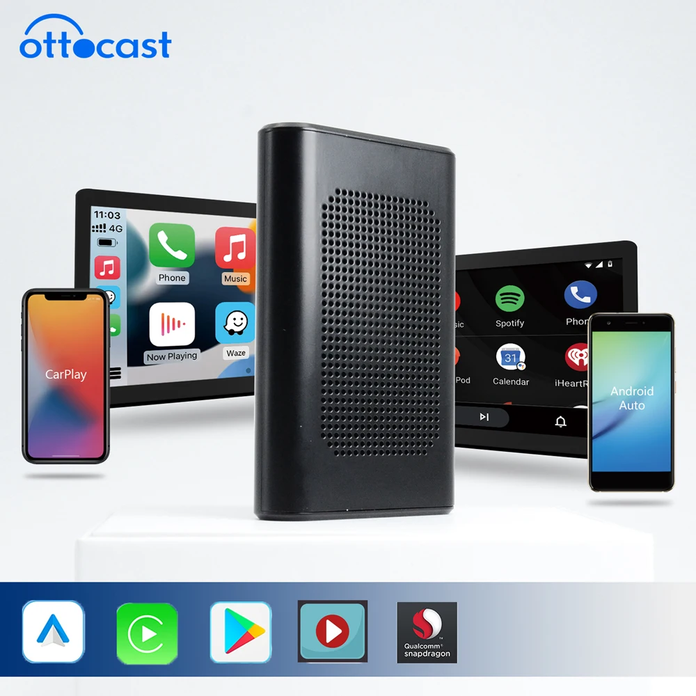 Android Tv Box Wireless Carplay Android Auto Ai Adapter Per Netflix Spotify Apple Car Play Sistemi Intelligenti Accessori 2023