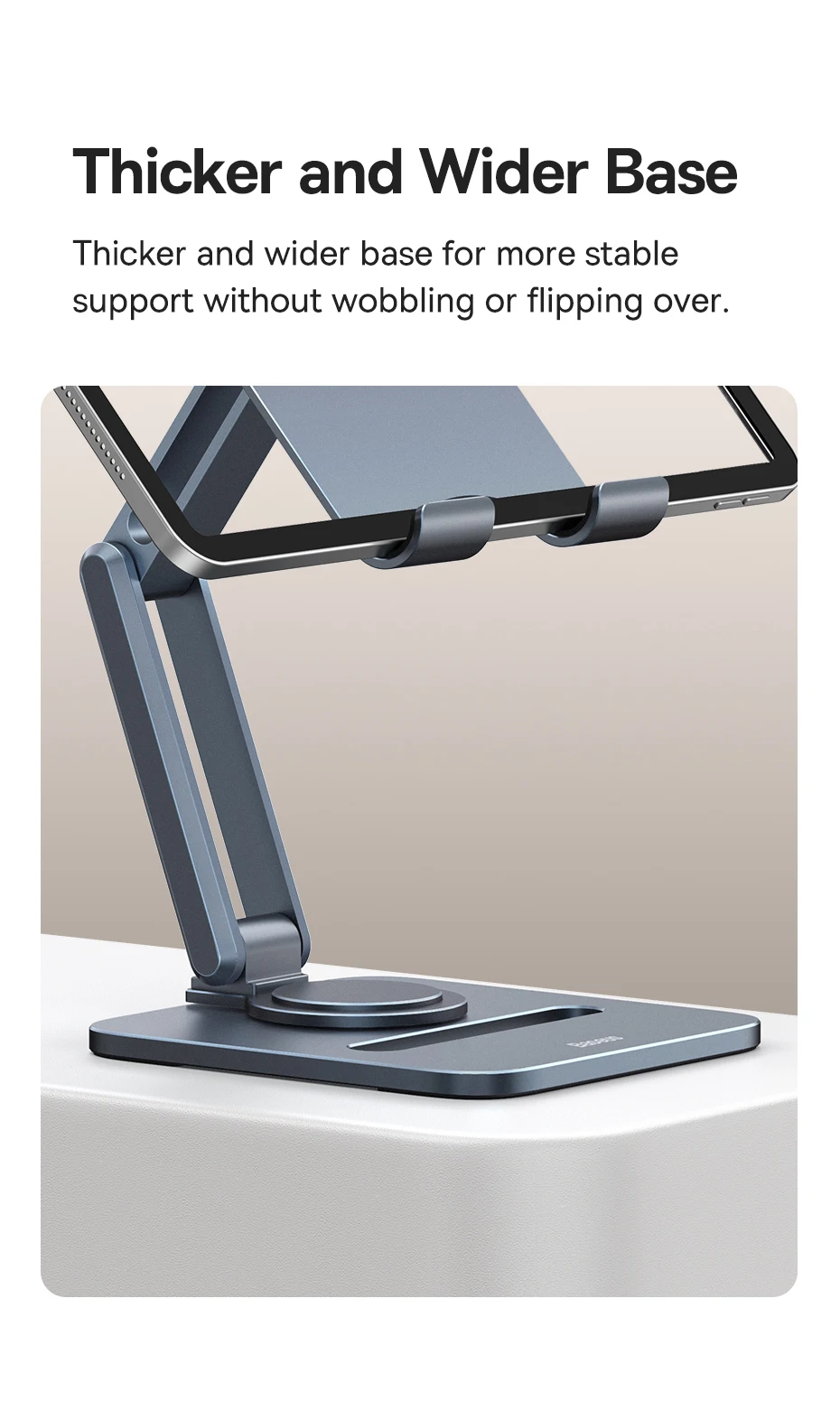 support de bureau en aluminium pour ipad pro xiaomi