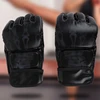 1 Pair New Grappling MMA Gloves PU Leather Punching Bag Boxing Gloves Sanda Half Finger Ghost Hand Boxing Gloves Gift 3