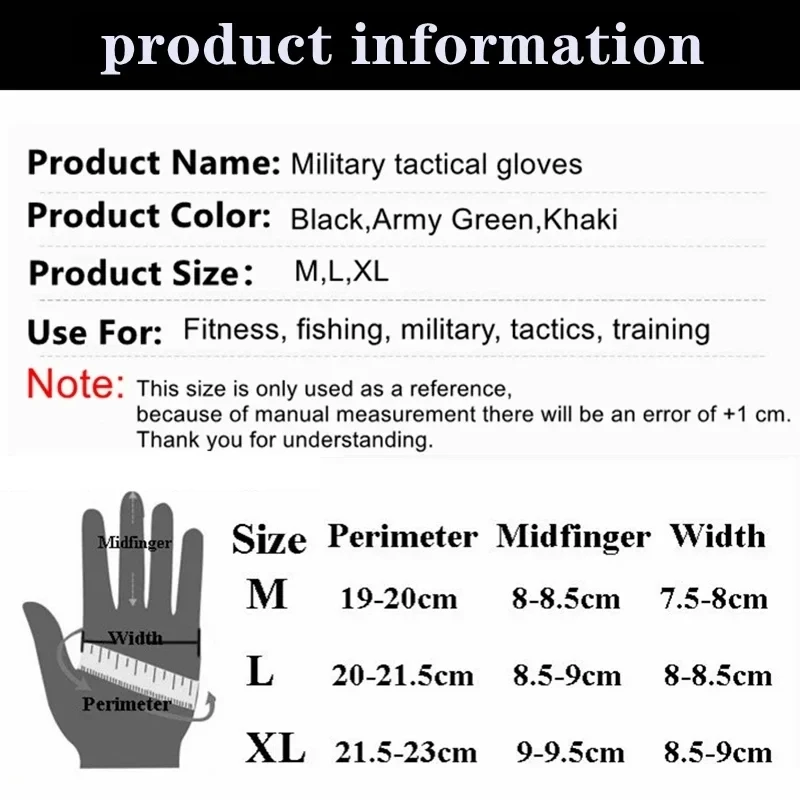 Fingerless Gloves Outdoor Tactical Hard Knuckle Paintball Airsoft Hunting Combat Riding Hiking