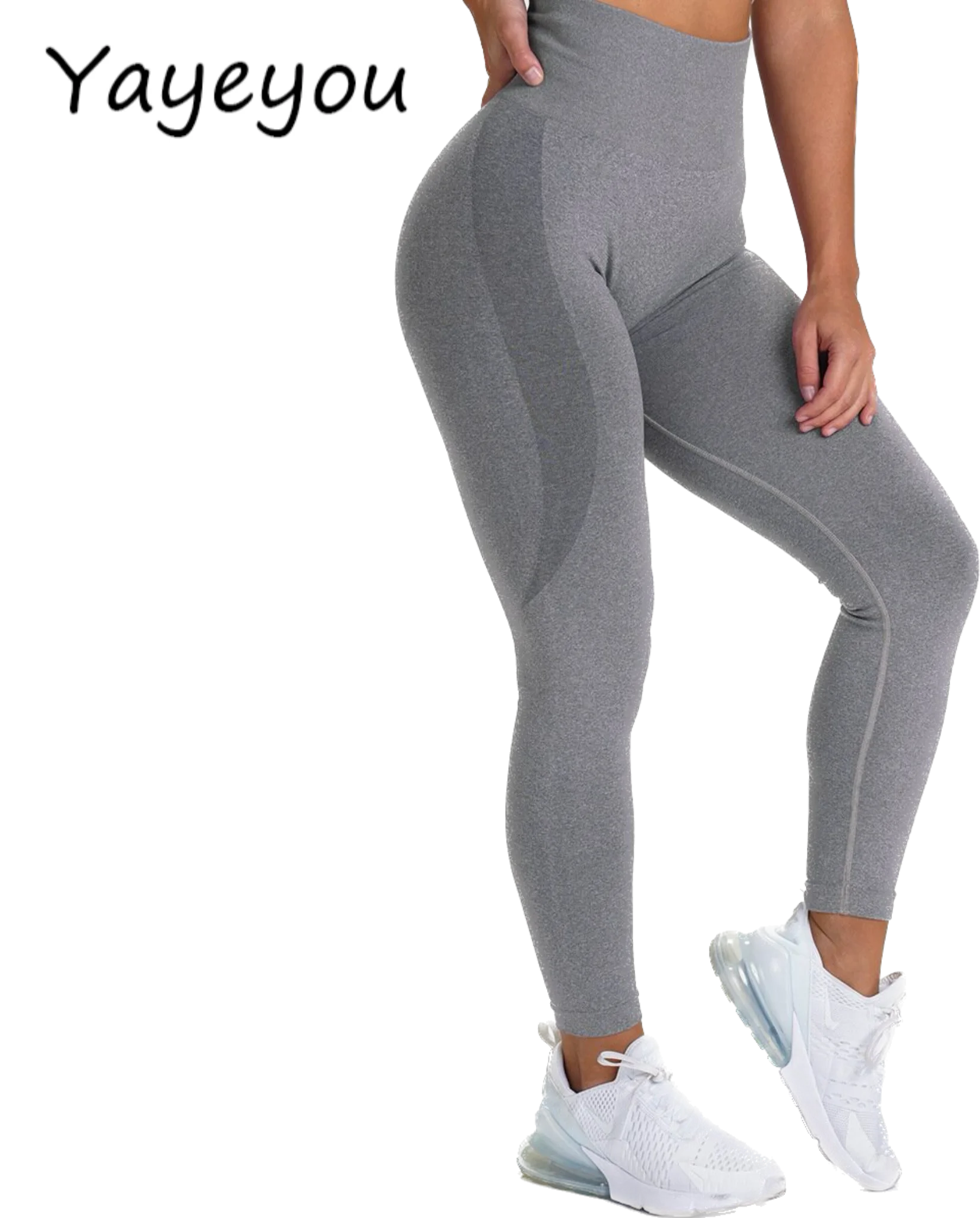 Yayeyou Seamless Clothes Tight Hip Rise Pants Sexy Leggings Sports