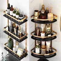Non perforated Bathroom Shelf Floating Shelf for Wall Shelves Shower Hardware Bathroom Corner Shelf wall storage rack 1