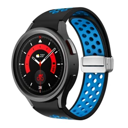 Magnetic Silicone No-Gap Loop Strap for Watch 6 classic 47mm (BUS)