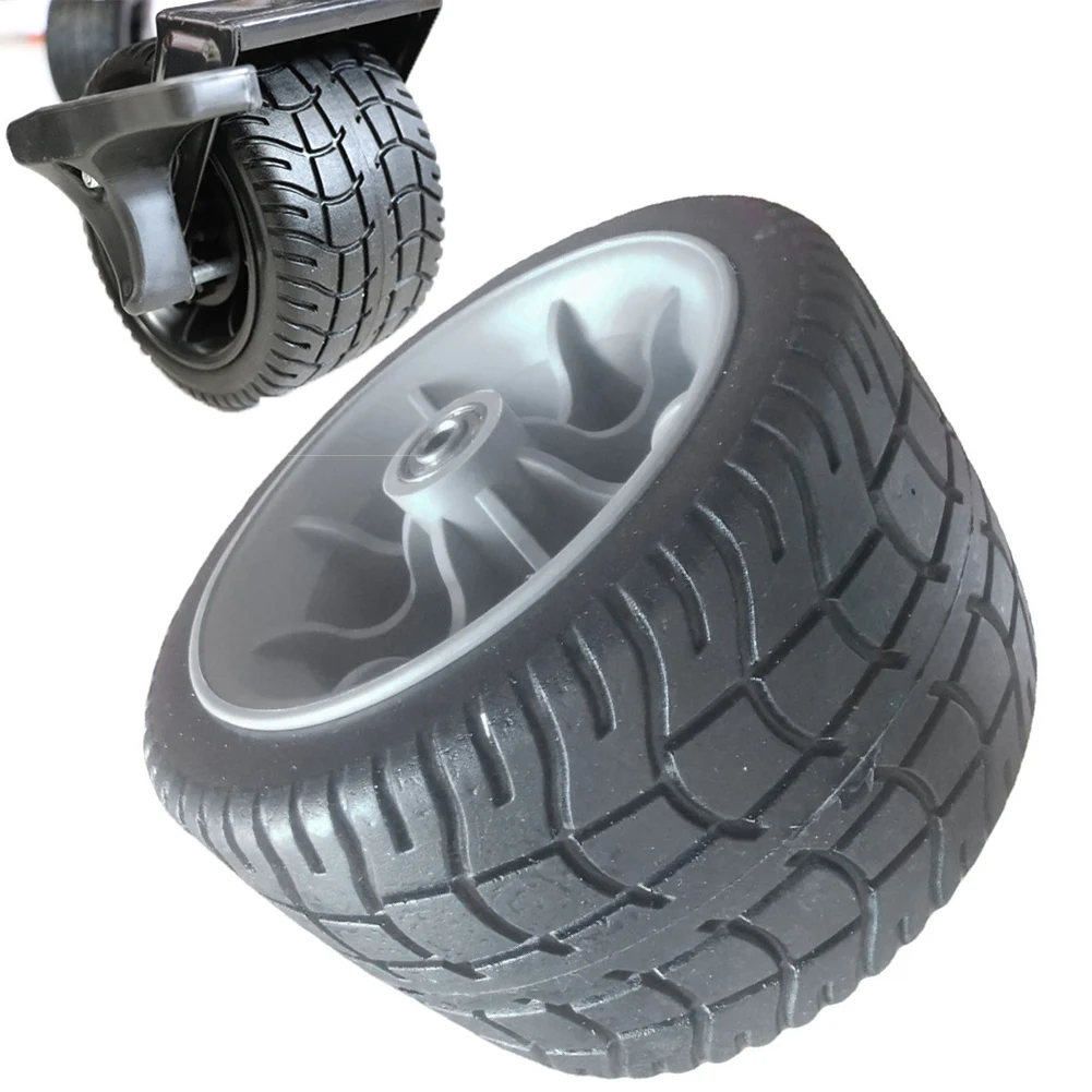 Rubber and Plastic Wagon Wheel for Camping Carts Tire Diameter 6 7 Inches High Load Capacity