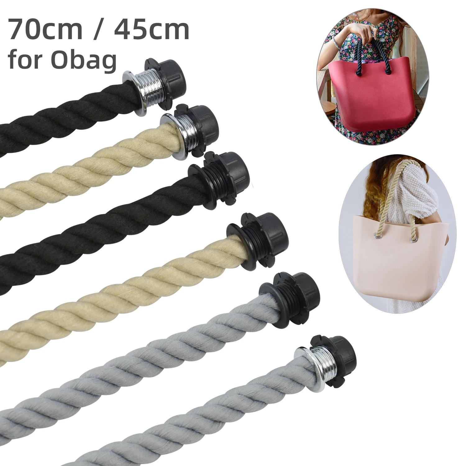 New 1 Pair Long Short Rope Obag Handle Durable Straps for O Bag AccesoriosClassic Mini