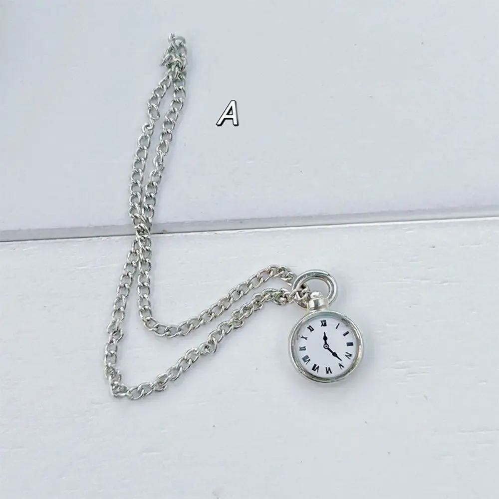 Mädchen Pretend Spielen Spielzeug Mini 1/12 Puppenhaus Simulation Vintage Taschenuhr Legierung Mini Kid Pretend Spielen Spielzeug Kinder – Detail 7